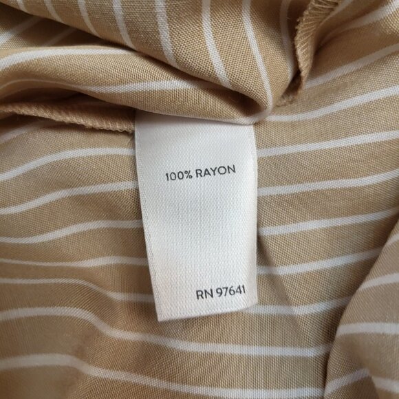 J Jill sandbar/white striped blouse NWOT 2X - Picture 8 of 13